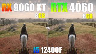 RX 9060 XT vs RTX 4060 : i5 12400F - Test in 16 Games