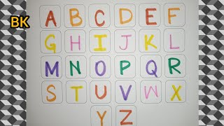Alphabets Letter ABCD | Preschool learning tools for kids | A for Apple B for Ball C for Cat