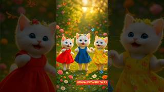 three little cat dancing | #dancingcat #kitten #bengaliwondertales #cutecat