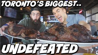 TORONTO'S BIGGEST STEAK CHALLENGE | WITH BEARDMEATSFOOD | Undefeated Food Challenge | Man Vs Food