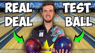 Mystery Bowling Ball Vs Real Bowling Ball!! | Brunswick Combat