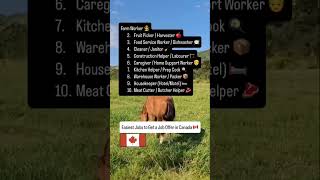 #canadaimmigration #jobs #workabroad