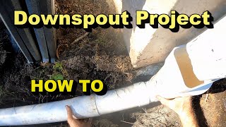 How to Install a PVC Downspout Drain Pipe, Great DIY Project