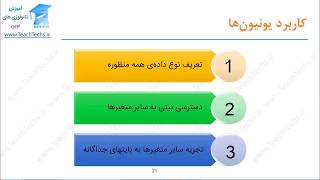 آموزش برنامه نویسی C برای میکروکنترلرها - یونیون ها