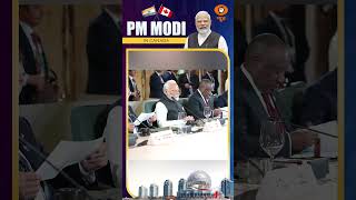 Inside visuals of PM Narendra Modi during a G7 summit meeting in Canada