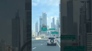 business bay Dubai my office road cloud 🌨️ rain 🌈 #dubai #dubailife