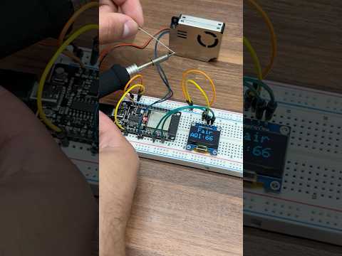 Esp32 air quality sensor #airquality  #viralshorts #circuitdesign #diy #shorts #satisfying #foryou