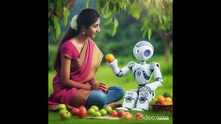Fruitful Learning – A Robot’s Gentle Math Lesson in the Garden 🍎🤖🌳"