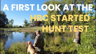 A FIRST LOOK AT THE HRC STARTED HUNTING RETRIEVER TEST