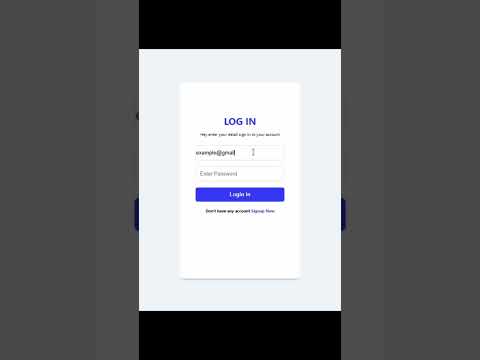 Responsive Login Form #shorts #ytshorts