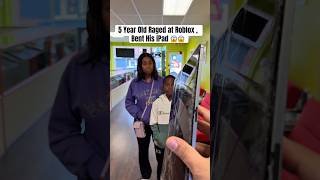 He was Playing Roblox , Got MAD And Destroyed His iPad 😱 #shorts #moneytalkswireless #roblox