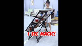 Space Saving FOLDING TABLE Designs! #home #furniture #spacesavingfurniture #viral #short #shortvideo
