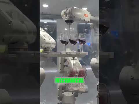 Robots Pour Wine, Waiters Panic! 🍷 #winelovers #robot
