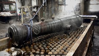 Chemical Dipping a Cannon off the Naval warship Old Ironsides