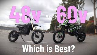 Electric Dirt Bike Shootout: 48v vs 60v