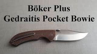 Boker Plus Gedraitis Pocket Bowie