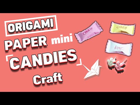 Paper Origami Mini Candy Packet,Easy Craft