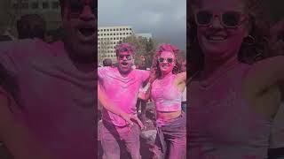 The best Holi party in the US ❣️ #holi2024 #multiculturalcouple #festivalofcolors #bollywood