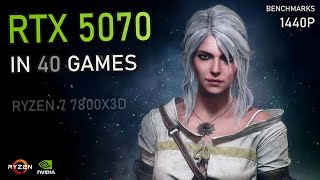 RTX 5070 - 40 GAMES at 1440P | Ray Tracing, DLSS4, Frame Generation & More!