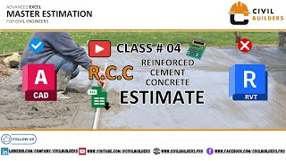 RCC Floor Estimation: Concrete Quantity Calculation in Excel & Revit (Step-by-Step Guide) | Class 4