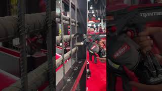 Largest Capacity Rebar tying tool on the market! By @MAXUSACORPTools two #14 bars! #rebar