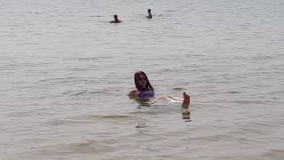 Floating at the lowest place in the world - the Isrotel Dead Sea Hotel, Israel