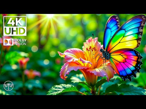 4K Butterfly Life | Soothing Music & Tranquil Insect Film Relaxing Music for Stress Relief • 4K UHD