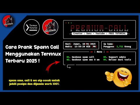 FREE TUTORIAL - Cara Prank Spam Call Menggunakan Termux Terbaru 2025 | Cocok Untuk Prank Teman !