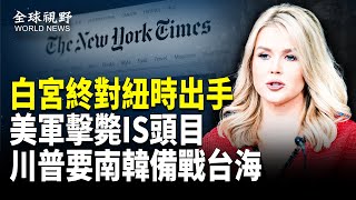 白宮點名涉案「通俄門」「紐時」「華郵」栽了；美軍定点清除IS高級頭目；出乎意外！臨時取消美韓談判！川普祭關稅換軍費 要南韓備戰台海【全球視野】