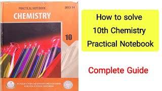 How to solve 10th Chemistry Practical Notebook| Knowledge Academy