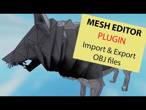 Import and Export OBJ files - Roblox Mesh Editor Plugin