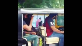 Chiru Sarja Riding Auto In Mysore Rare Video #chirusarja #chiranjeevisarja #dhruvasarja #sandalwood