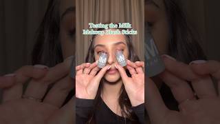 Testing the Milk Makeup blushes #milkmakeup #milkmakeupblush #blushstick #blush #creamblush #shorts