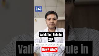 SAP FICO Interview Question on Validation Rule | Explained with Example