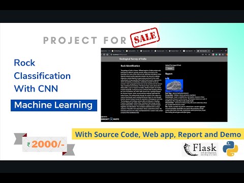 Project For Sale: Rock Identification using CNN with End-to-End deployment #machinelearning #project