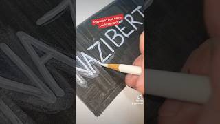 Glowing Up My Subscriber's Name😱 #art #drawing ##gloweffect #fyp
