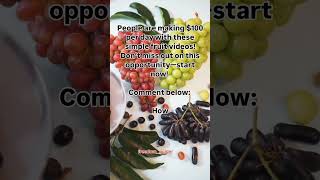 How to Make $100 with Fruit Videos! 🍓💰 Easy Strategy! #fruitshorts