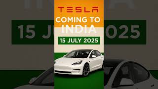 Tesla coming to india !#TeslaIndia #Tesla2025  #EVIndia  #Model3 #ModelY #15July2025 #EVRevolution