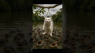 🐱🍼🐒🌊🛶“Plastic Peril on the Amazon: Baby Monkey & Kitten Race the Pirarucu to Save Mom-Cat!” 🐱🍼🐒🌊🛶