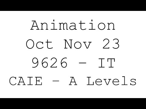 Animation | October November - Winter 2023 | Paper 4 | 9626_w23_qp_4  Task 3