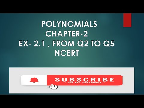 Class 9 Maths,Ex 2.1, from Q2 to Q5  || Chapter 2(Polynomials) || NCERT || #maths #class9math #ncert