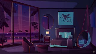 12 hours long version 12 am Miami nights 🌙 Lofi beats to study/relax/chill to - ChillAlexChill
