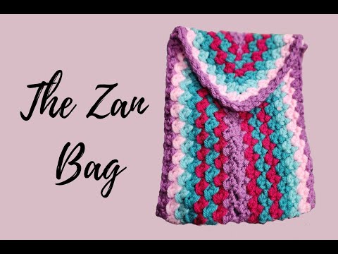 Easy Crochet Pattern for Beginners: DIY Square or Rectangle Fanny Pack/Coin Purse |The Zan Bag