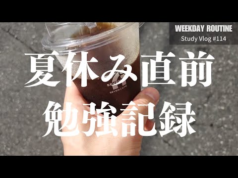 社会人の夏休み直前勉強記録【社会人勉強Vlog #114】