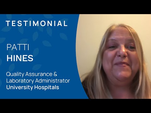 Patti Hines, QA & Laboratory Administrator at University Hospitals talks about Orchard Software
