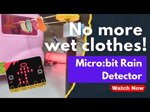 What would you do if it starts to rain? Micro:bit has the answer…