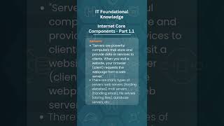 How Internet Works-Core Components: #itcareer #itjobs #devopsjobs #devops #awstraining #techcareers