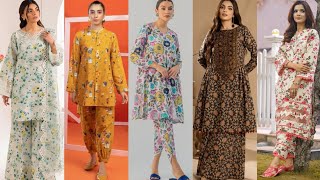 Printed Suit New Lace Design || Trendy Laces On Printed Lawn Dress || Summer Eid Collection