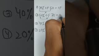 Short trick for percentage | Math Olympiad |