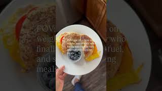 Fueling back up after a lift session… #weightlossrecipes #weightlossformoms #weightlossjourney